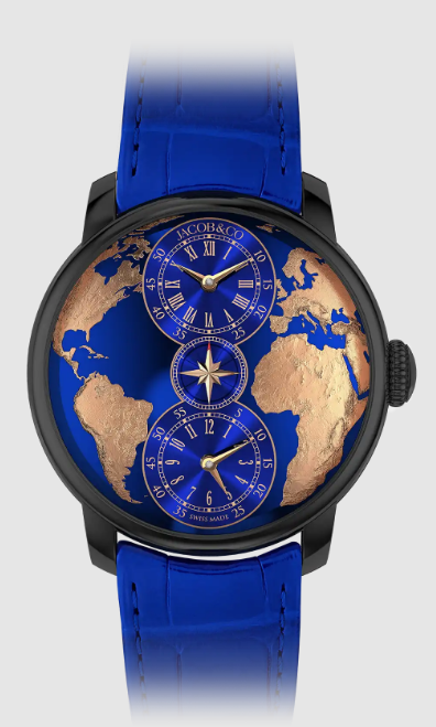 Jacob & Co The World Is Yours Dual Time Zone BLACK GOLD DT100.41.AA.AB.A Replica watch Jacob & Co The World Is Yours Dual Time Zone BLACK GOLD DT100.41.AA.AB.A Replica watch